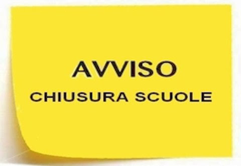 Ordinanza chiusura scuole 