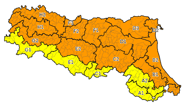 Allerta meteo arancione per domenica 20 ottobre