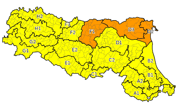 Allerta gialla per giovedì 24 ottobre