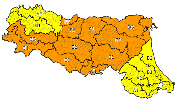 Allerta arancione per venerdì 25 ottobre